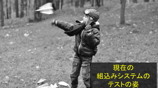 現在の
組込みシステムの
テストの姿
 