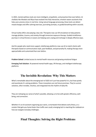 Tomorrow, Today 5 Everyday Problems Being Solved by Emerging Tech in ...