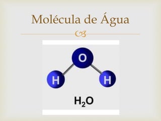 
Molécula de Água
 