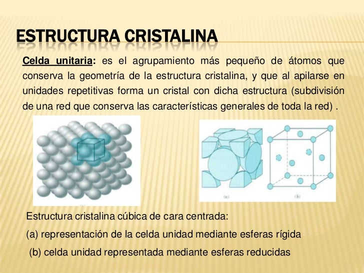 Átomo y estructura cristalina