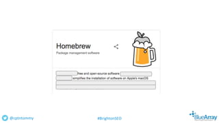 @cptntommy #BrightonSEO
 