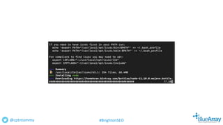 @cptntommy #BrightonSEO
 