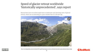 15
http://www.theguardian.com/environment/2015/aug/04/speed-glacier-retreat-worldwide-historically-unprecedented-climate-c...