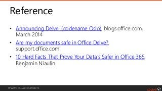 What does Delve really reveal? collab365 Slide 13