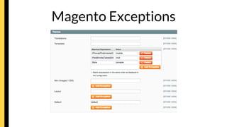 Magento Exceptions
 