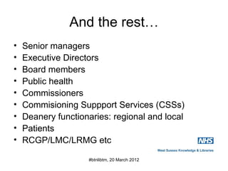 Tomroper libteachmeet 20 march