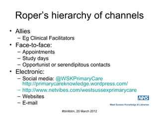 Tomroper libteachmeet 20 march