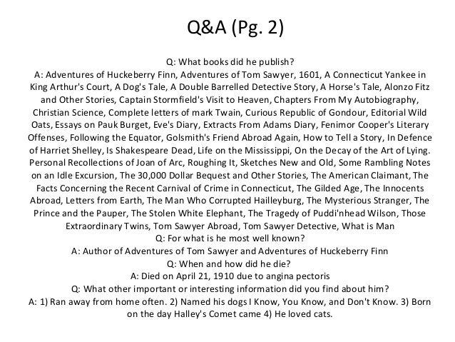 huckeberry finn essay The adventures of huckleberry finn (tom sawyer’s comrade) by mark twain a gl assbook cl assic. huckeberry finn essay The adventures of huckleberry finn (tom sawyer’s comrade) by mark twain a gl assbook cl assic.