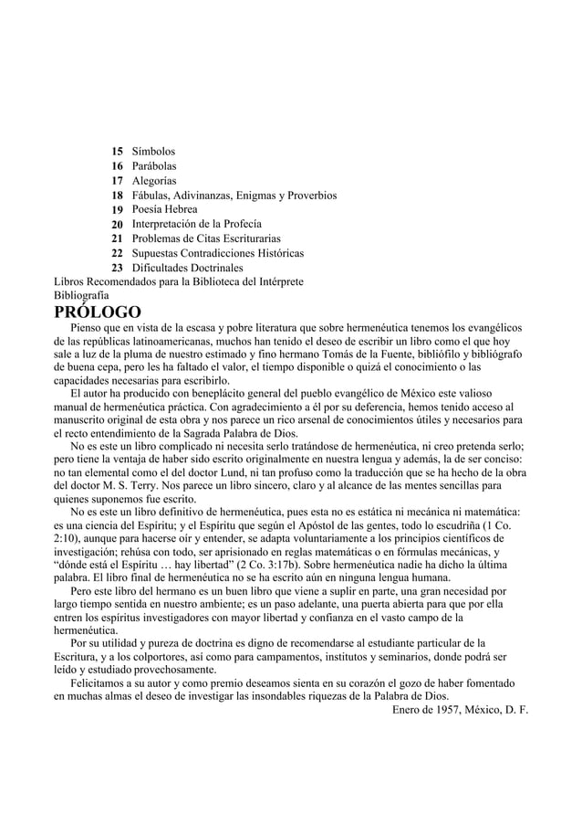 Claves de interpretación bíblica