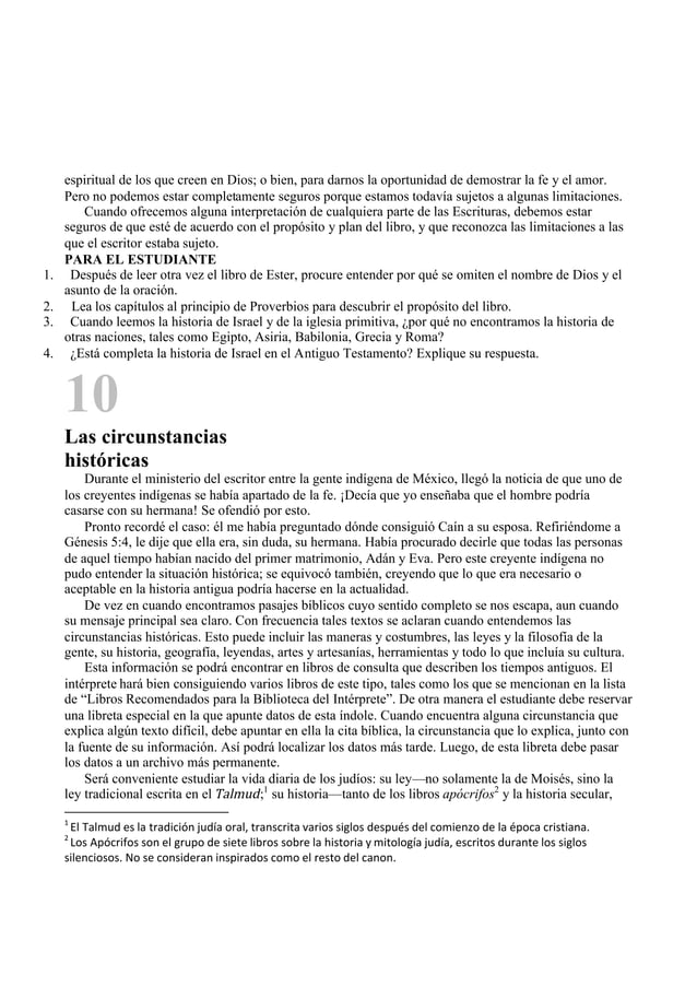 Claves de interpretación bíblica