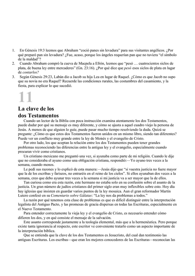 Claves de interpretación bíblica