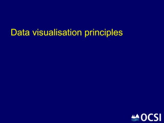 Data visualisation principles
 