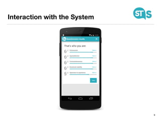 Interaction with the System
6
 