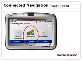 Connected Navigation  (report work time) 