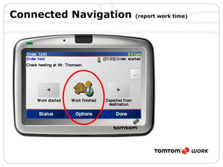Connected Navigation  (report work time) 