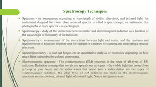 Spectrographs Tools OML751 Testing of Materials_Unit IV_Anna University | PDF
