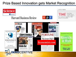 Prize Based Innovation gets Market Recognition 