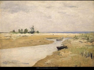 (1881 a.) La ensenada (35,56 cm x 49,53 cm)
 