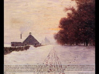 (nd) Robles rojos (48,26 x 60,96 cm)
Birge Harrison y su esposa pasaron un largo período de tiempo, durante el año 1908, en la ciudad portuaria de Charleston, en Carolina del Sur. Allí produjo notables escenas
urbanas, calles tranquilas bajo la nieve e imágenes portuarias de Charleston, de una gran belleza. Una joven artista local, Alice Ravenel Huger Smith le conoció y le permitió usar la
cocina de su casa como taller; mientras, el pintor impartió de manera informal lecciones a Smithy y la alentó en su trabajo con sus críticas y correcciones. Encantado con el lugar,
HARRISON hizo acudir a Charleston a su antiguo estudiante en Woodstock, Alfred Hutty, quien finalmente se trasladó a la ciudad y junto a Alice RH Smith, dieron en promover lo
que se conoció después como el Renacimiento de Charleston , cuyos mejores días se dieron durante la década de 1920..
 