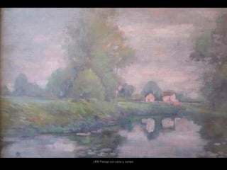 1890 Paisaje con casas y campo
 