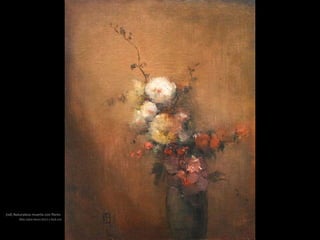 (nd) Naturaleza muerta con flores
Óleo sobre lienzo (63,5 x 50,8 cm)
 