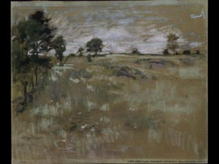 (1890-1900) Pastos, Greenwich, Connecticut. Dibujo-Pastel (37,90 x 45,70 cm )
 