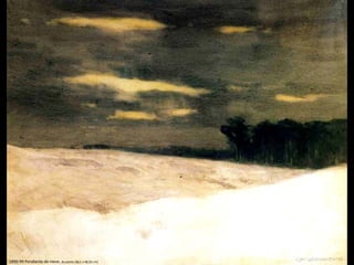 1890-99 Pendiente de nieve. Acuarela (38,1 x 48,26 cm)
 