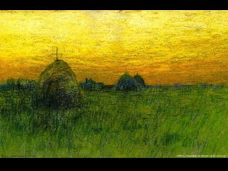 1890 a. Haystacks at Sunset (30,48 x 45,72 cm)
 