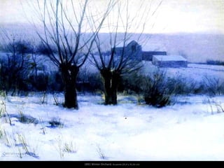 1891 Winter Orchard. Acuarela (25,4 x 35,56 cm)
 