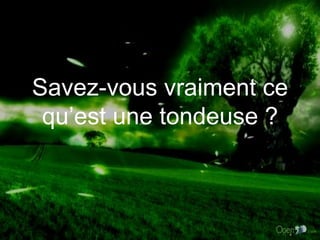 Savez-vous vraiment ce qu’est une tondeuse ? 
