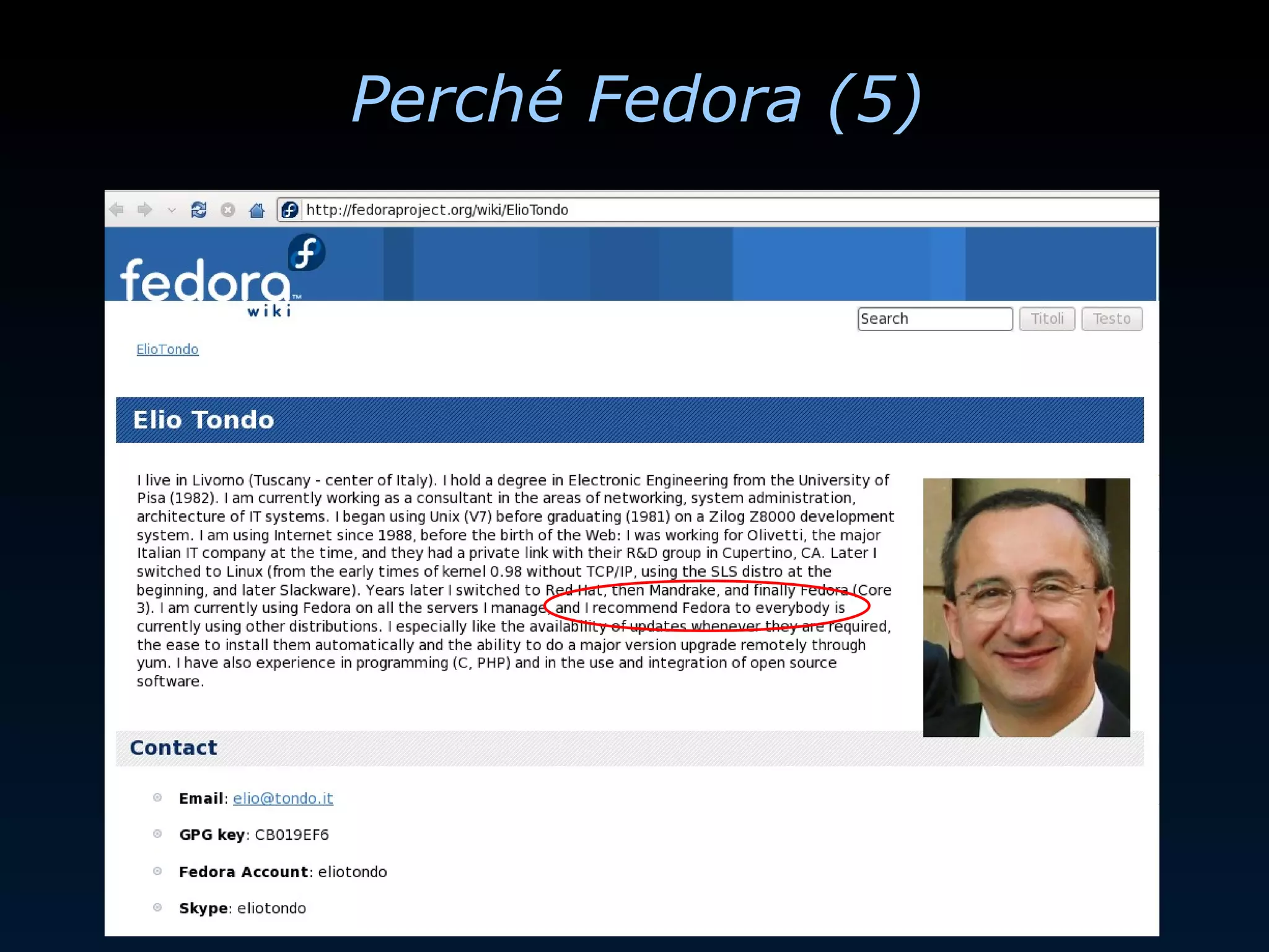 Elio Tondo - Linux In Azienda