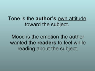 Author's Tone | PPT