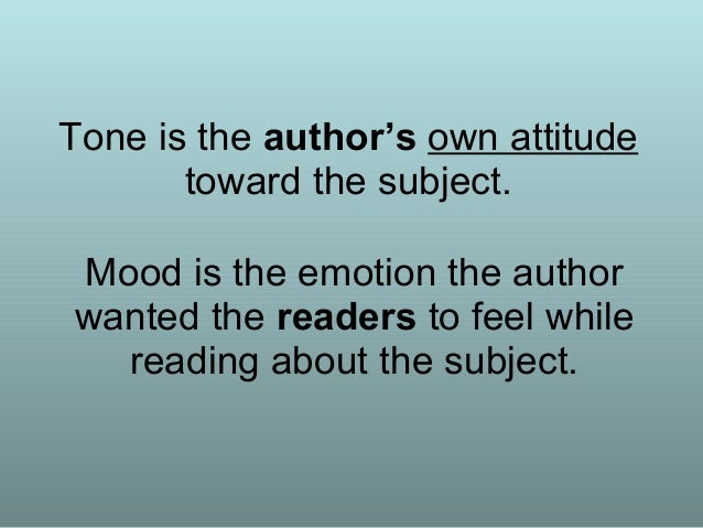 author s tone author s tone