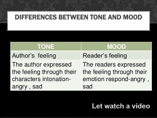 Tone, mood and style (Literature)