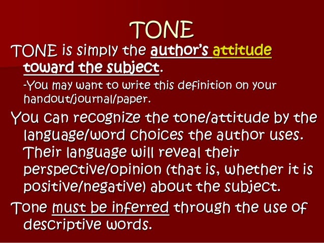 author s tone powerpoint