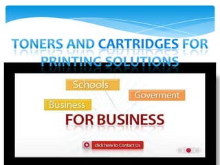 Toners and Cartridges for Printing Solutions 