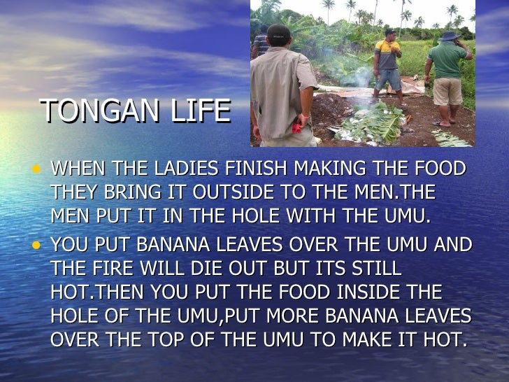 Tongan Umu Instructions
