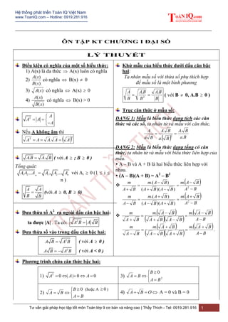 Củng cố kiến thức luyện giải bài tập Hình học Toán 9 theo chủ đề