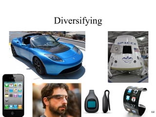 Diversifying 
•Tesla 
64  