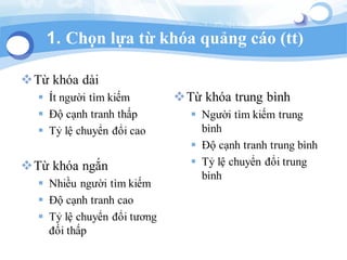 1. Ch?n l?a t? kha qu?ng co (tt)
 