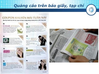 Quảng cáo trên báo giấy, tạp chí
 
