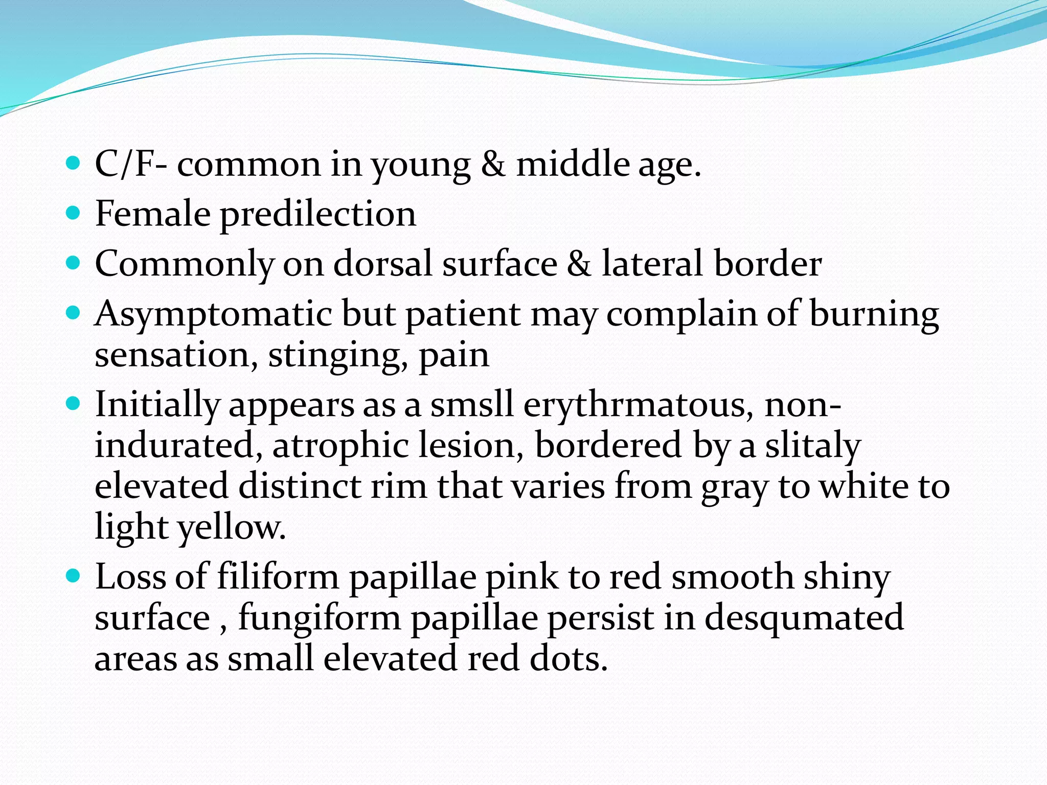 Indurayed Borders Diseases of Tongue | PPTX