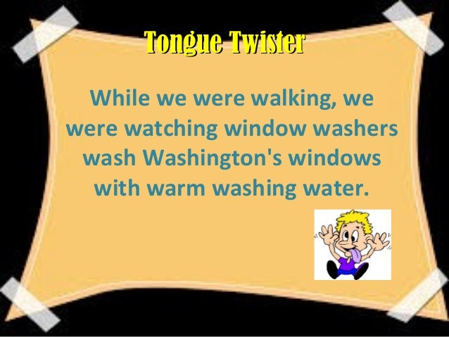 tongue twister tongue twister