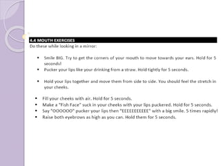 Tongue twister exercise