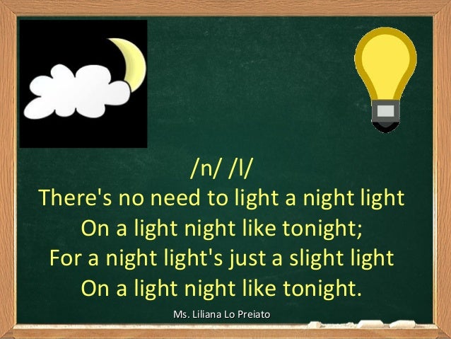 l and r tongue twister