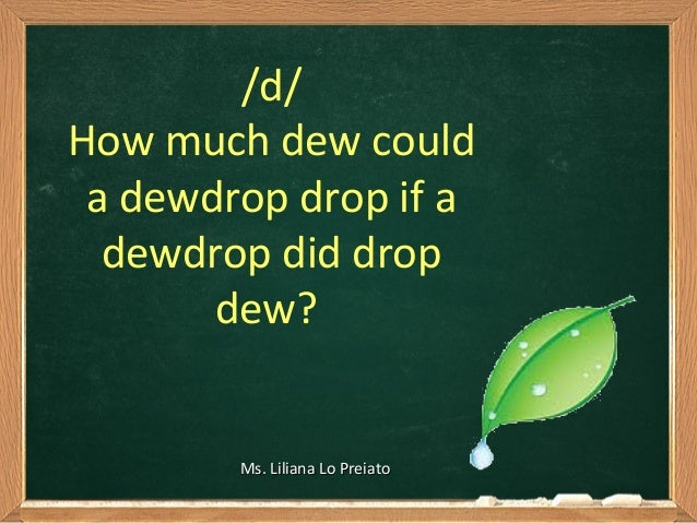 Tongue twisters with sounds