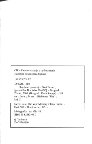 Toni buzan   savrseno pamcenje