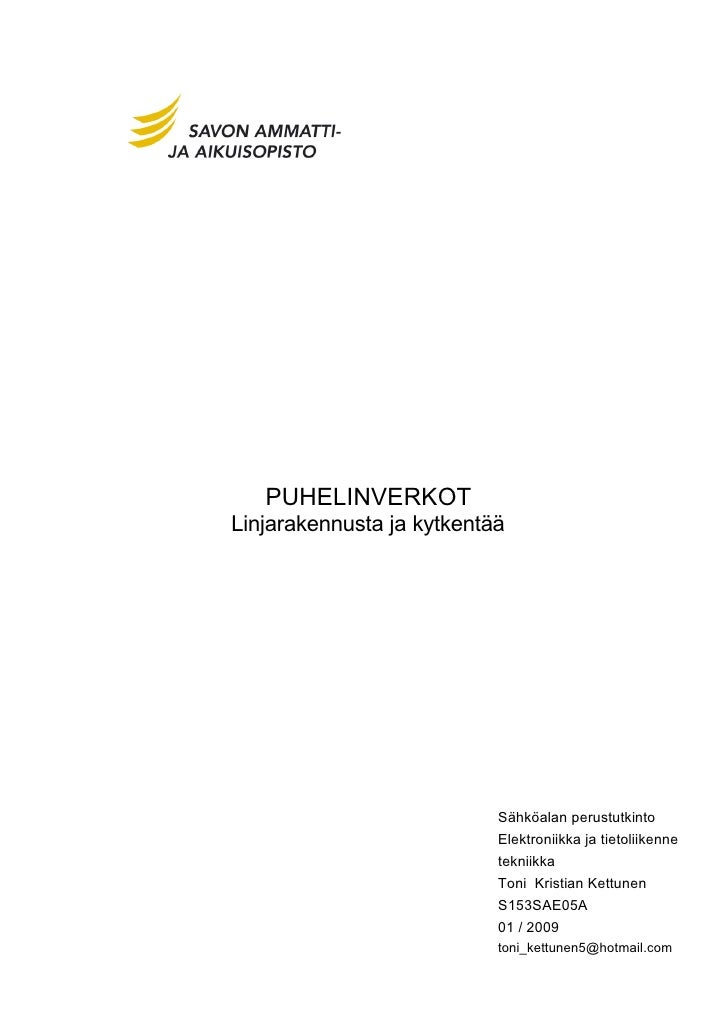 johti kytkennät