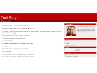 Toni Roig.Identitat Blogaire