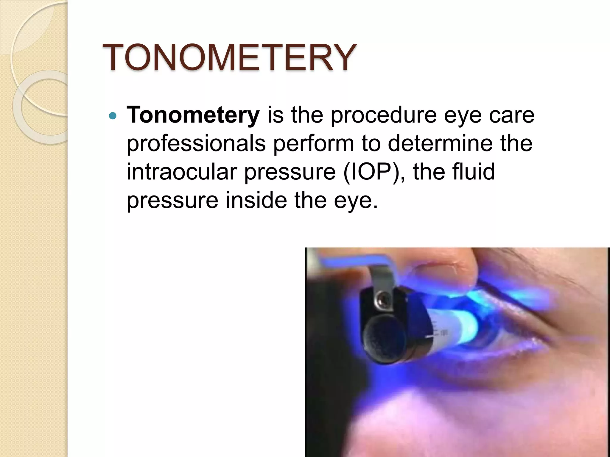 Tonometery gonio scopy | PPT